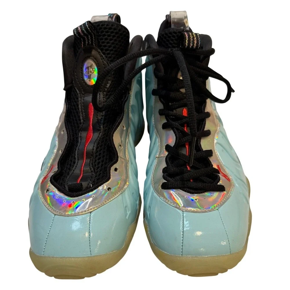 Nike‎ Air Foamposite One Ice Blue Metallic Holographic Basketball Shoes